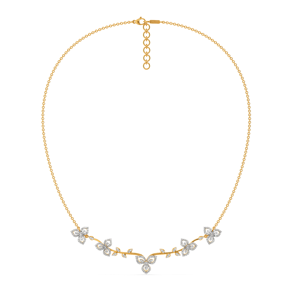 Lyrical Botanicals Diamond Necklaces