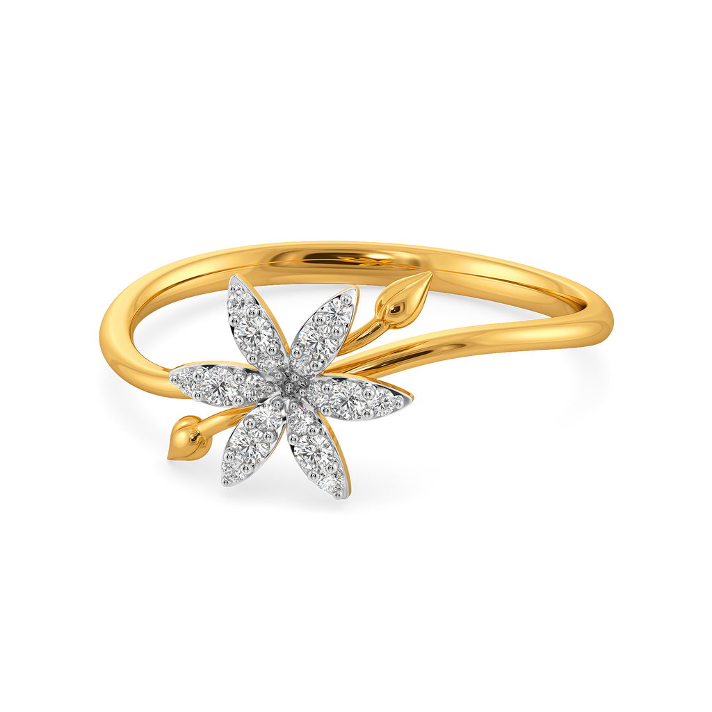 Whispers of the Flora Diamond Rings