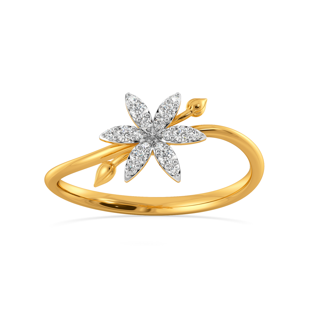 Whispers of the Flora Diamond Rings