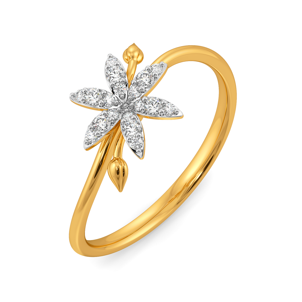 Whispers of the Flora Diamond Rings