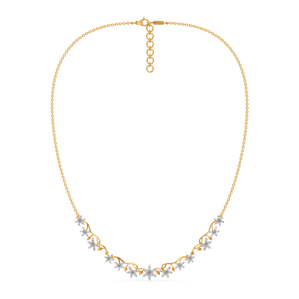 Whispers of the Flora Diamond Necklaces