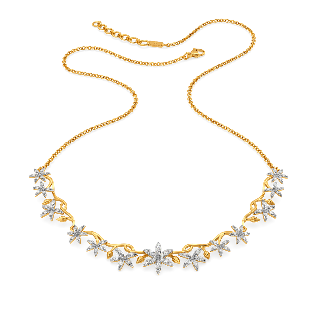 Whispers of the Flora Diamond Necklaces