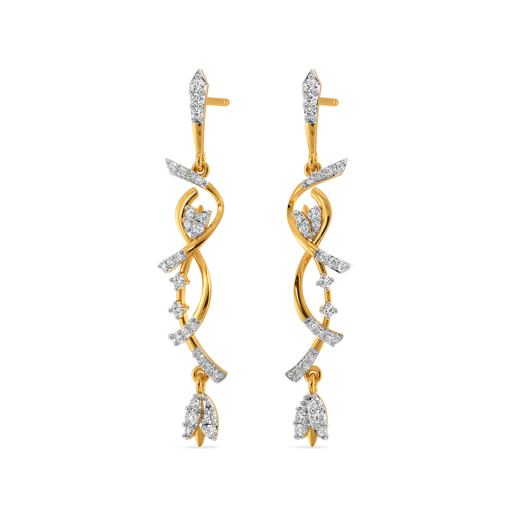 Winding Vines Diamond Earrings