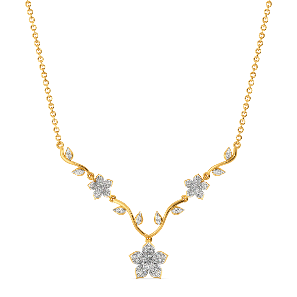 Floral Poetry Diamond Necklaces