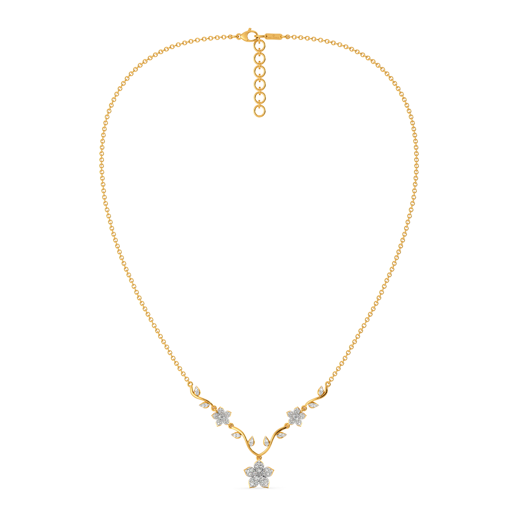 Floral Poetry Diamond Necklaces