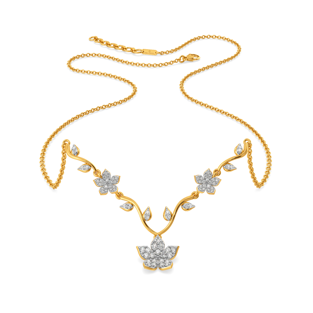 Floral Poetry Diamond Necklaces