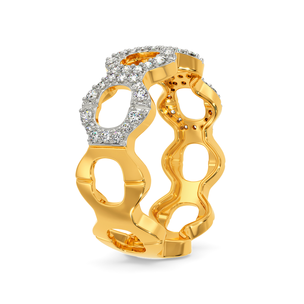 Grey Edged Diamond Rings image