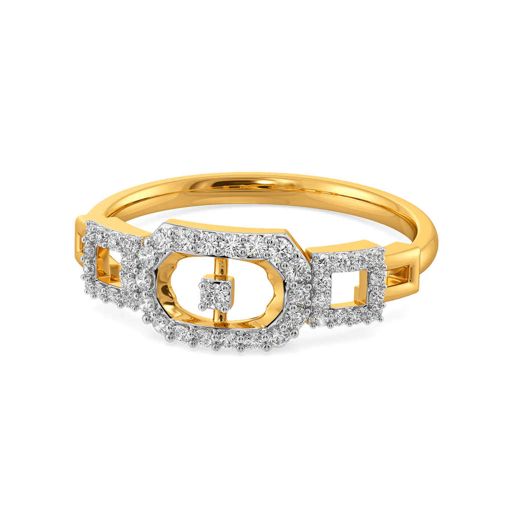 Signature Buckle Diamond Rings