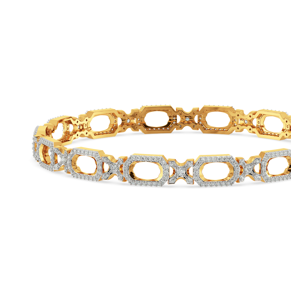 Signature Buckle Diamond Bangles