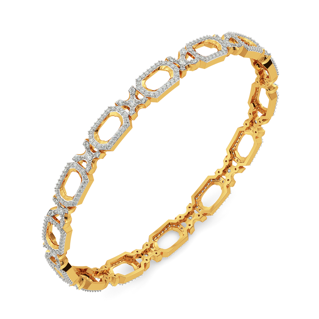 Signature Buckle Diamond Bangles