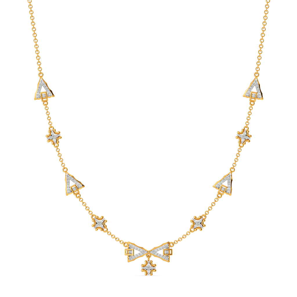 Baroque Buckle Diamond Necklaces