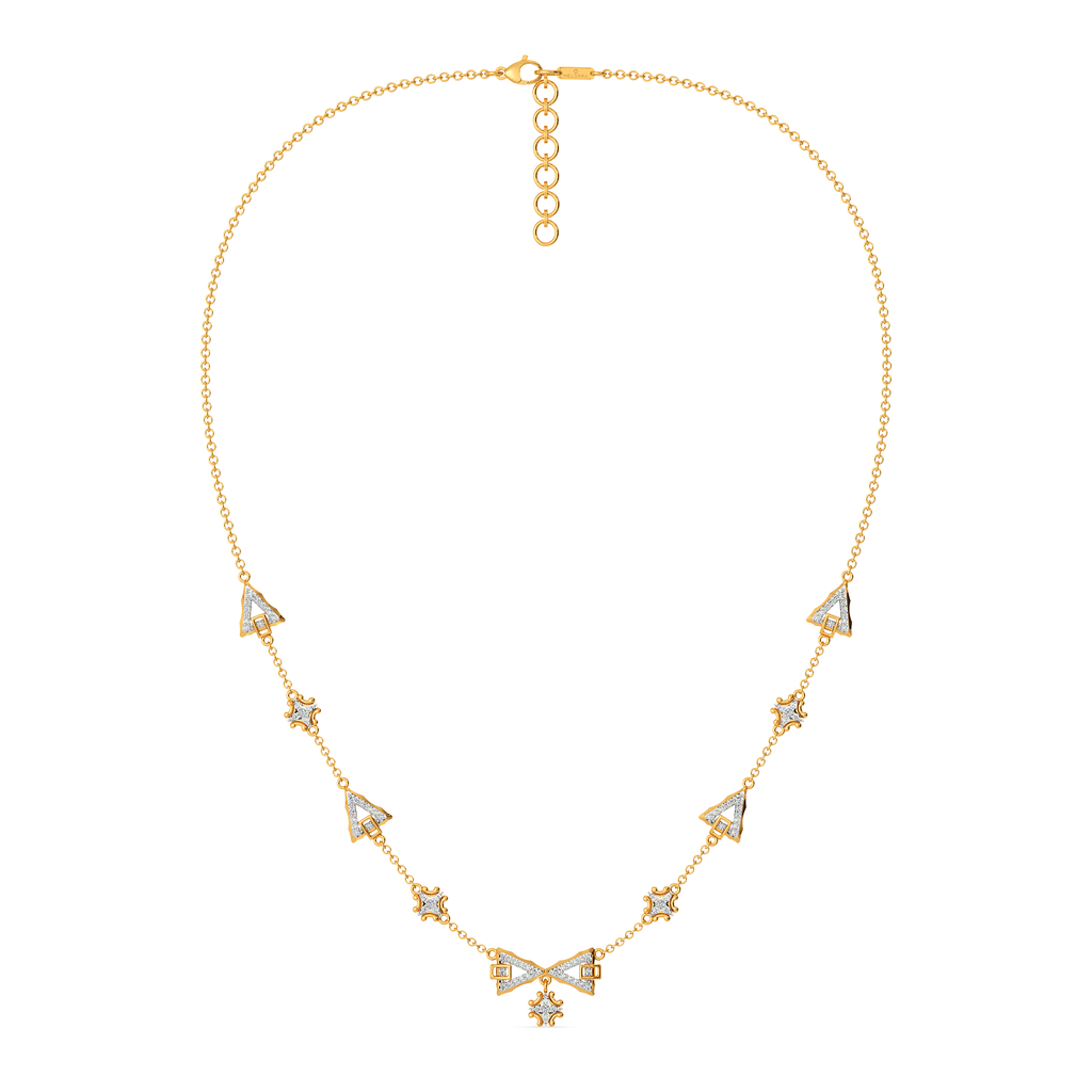 Baroque Buckle Diamond Necklaces