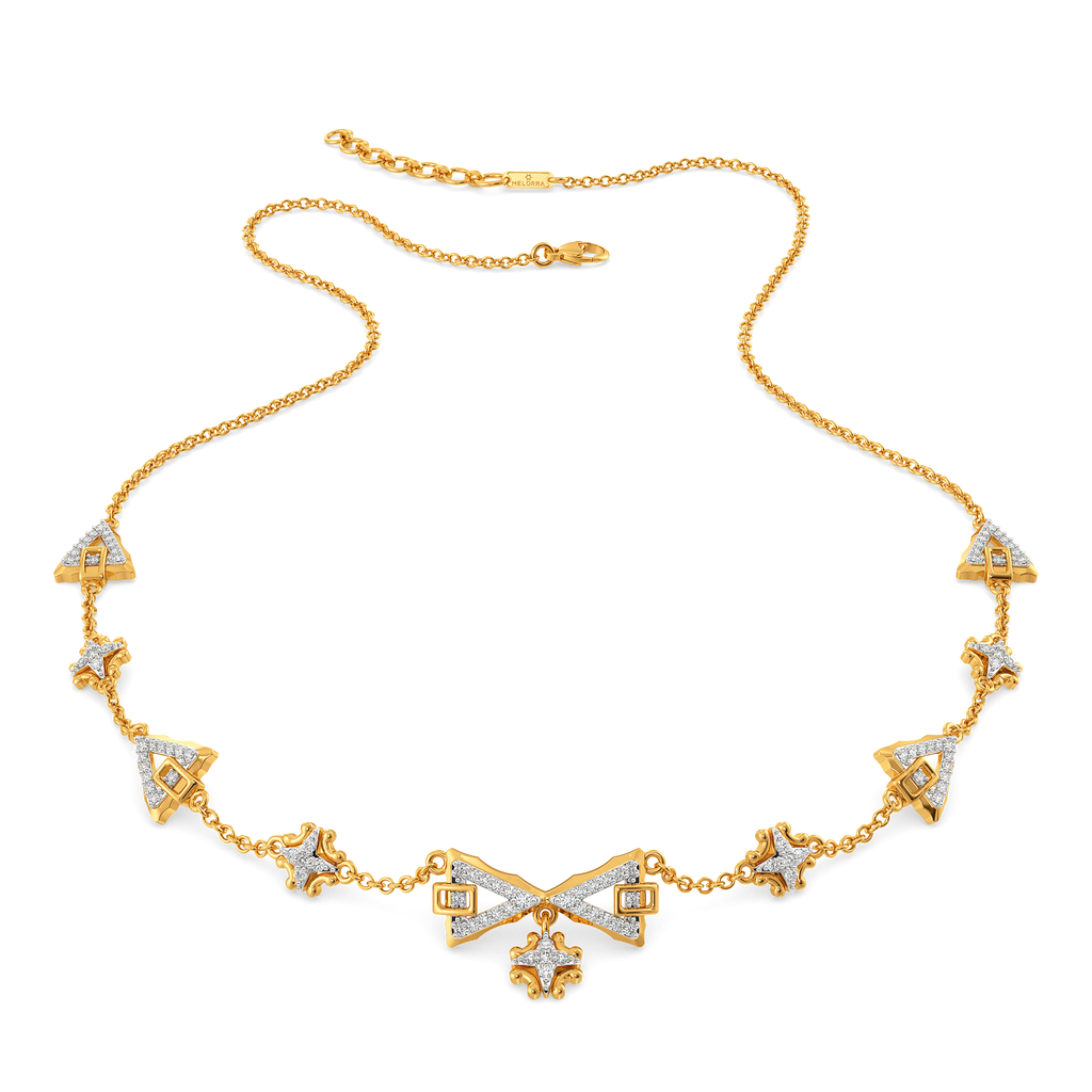Baroque Buckle Diamond Necklaces
