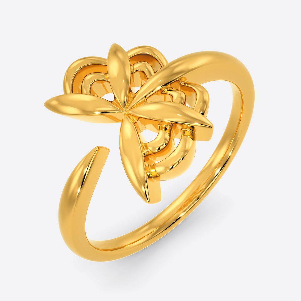Kaleidoscopic Visions Gold Rings