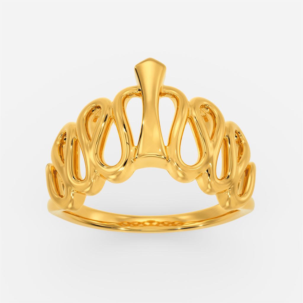 Shades Of Moss Gold Rings alternate view 3