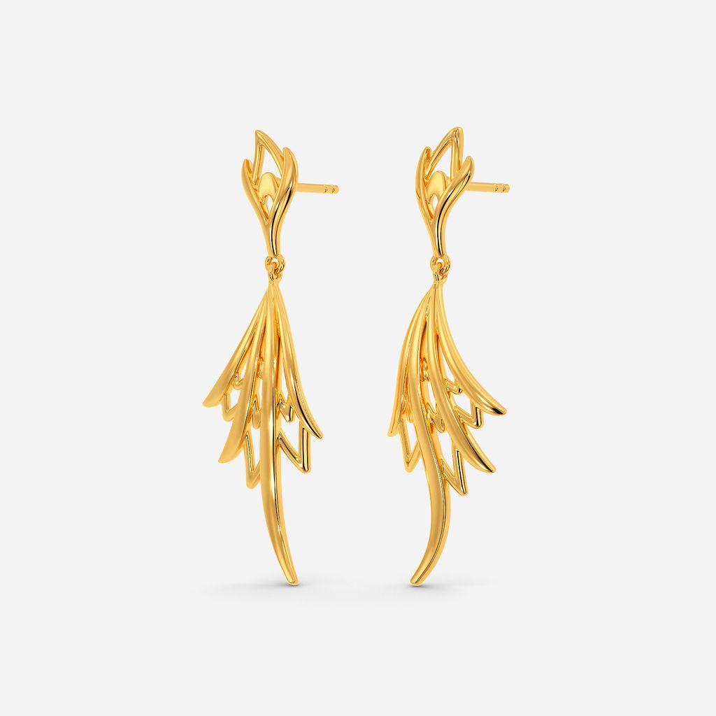 Herb Garden Gold Earrings