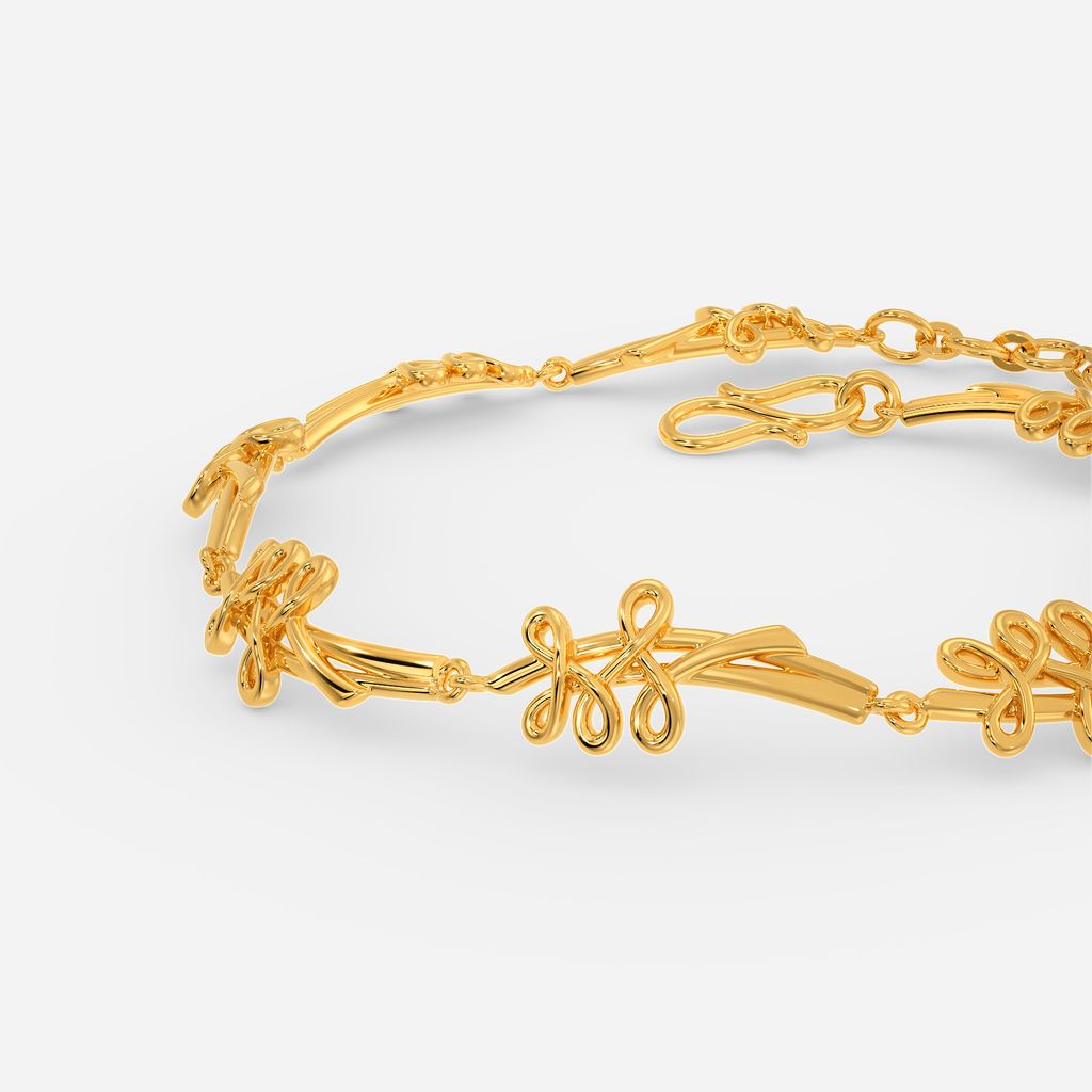 Abstract Anecdotes Gold Bracelets