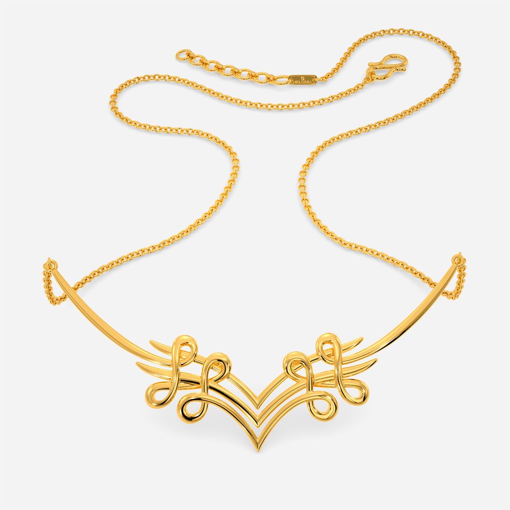 Abstract Anecdotes Gold Necklaces