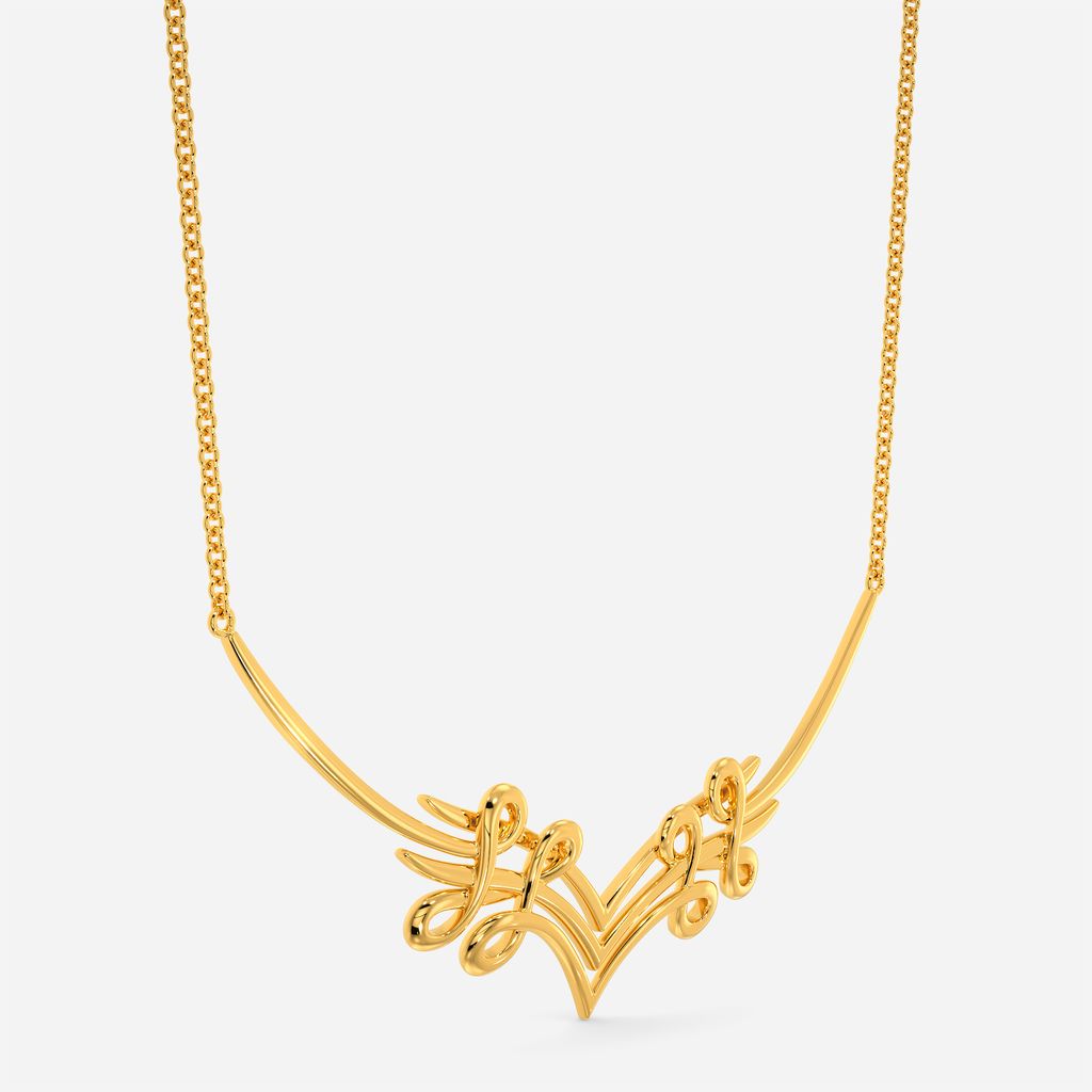 Abstract Anecdotes Gold Necklaces