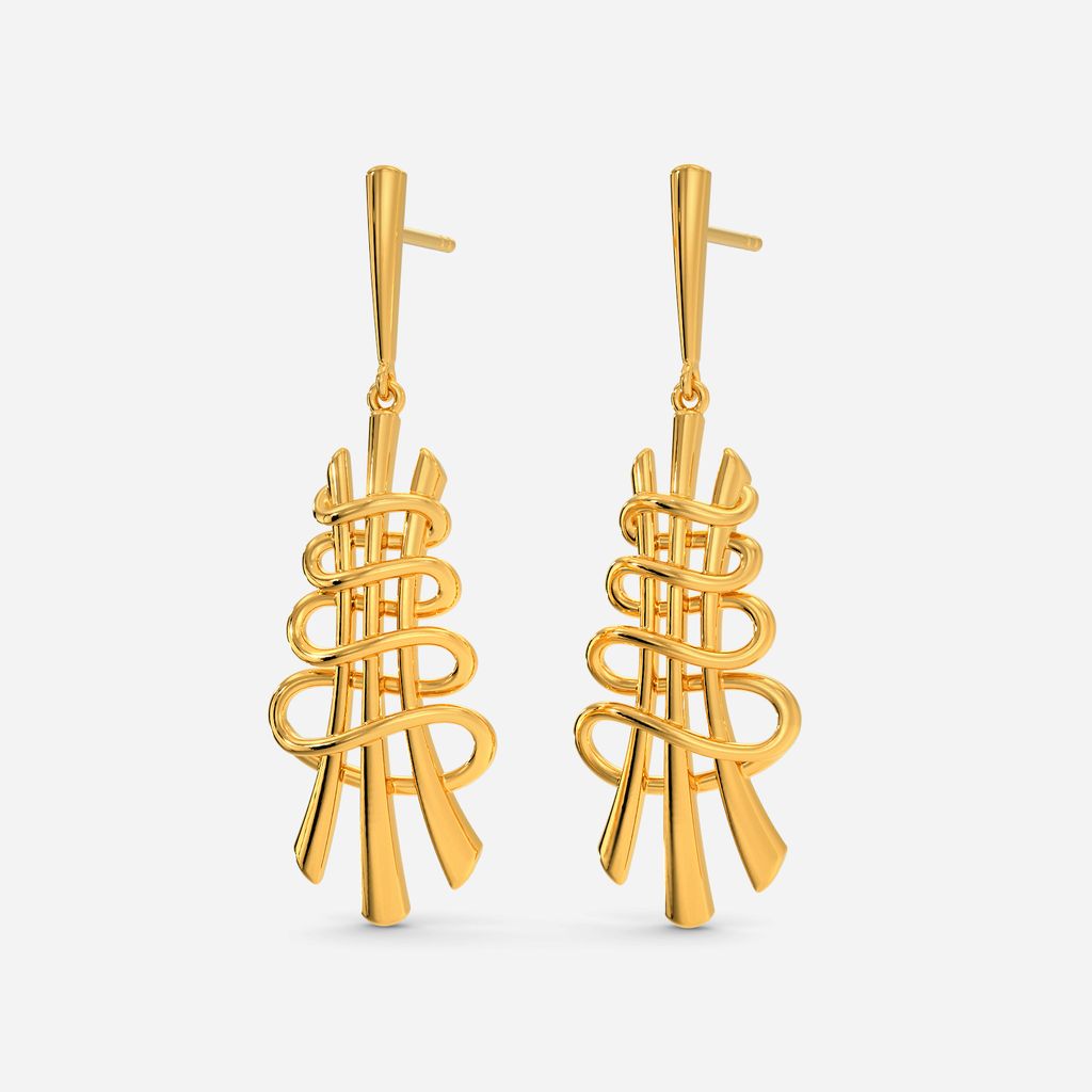 Love In Prints Gold Earrings