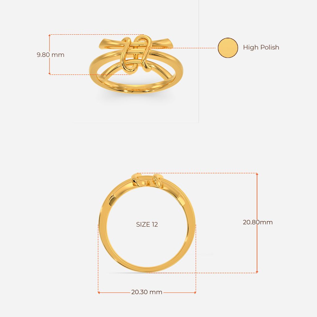 Love In Prints Gold Rings image