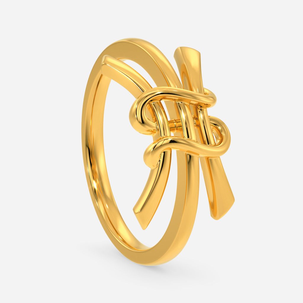 Love In Prints Gold Rings image