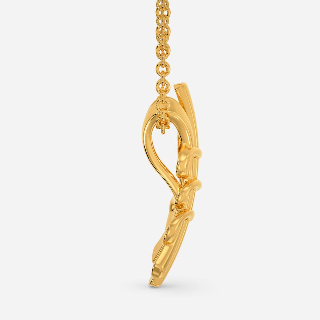 Love In Prints Gold Pendants