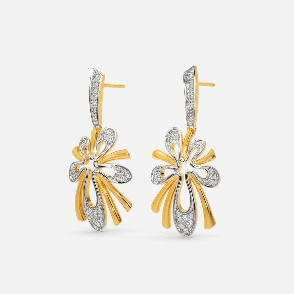 Lattice Mood Diamond Earrings