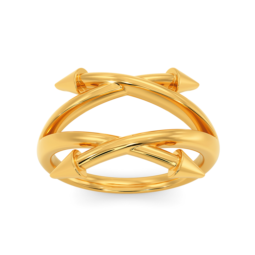 Punk Spur Gold Rings alternate view 3