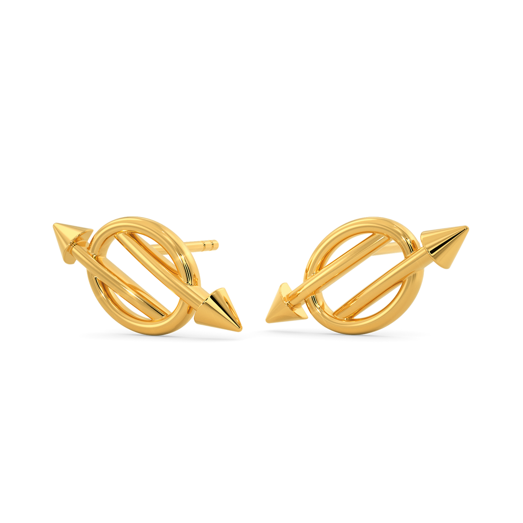 Punk Spur Gold Earrings