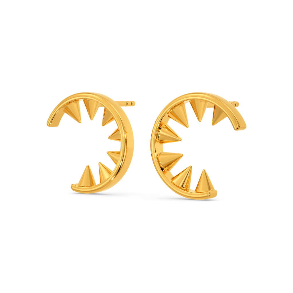 Power Punkz Gold Earrings