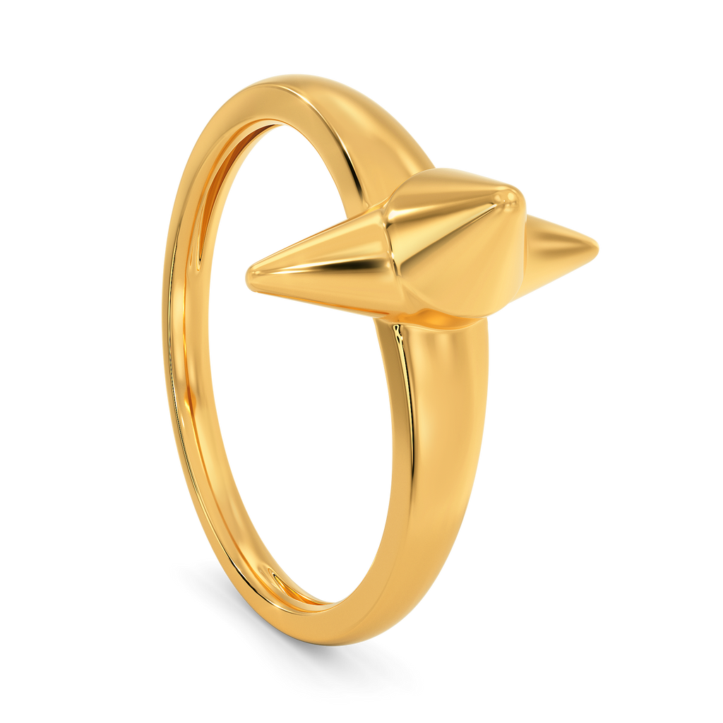 Sparks N Spikes Gold Rings image