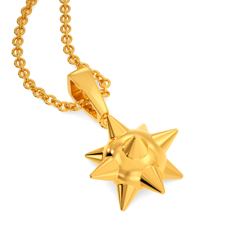 Sparks N Spikes Gold Pendants
