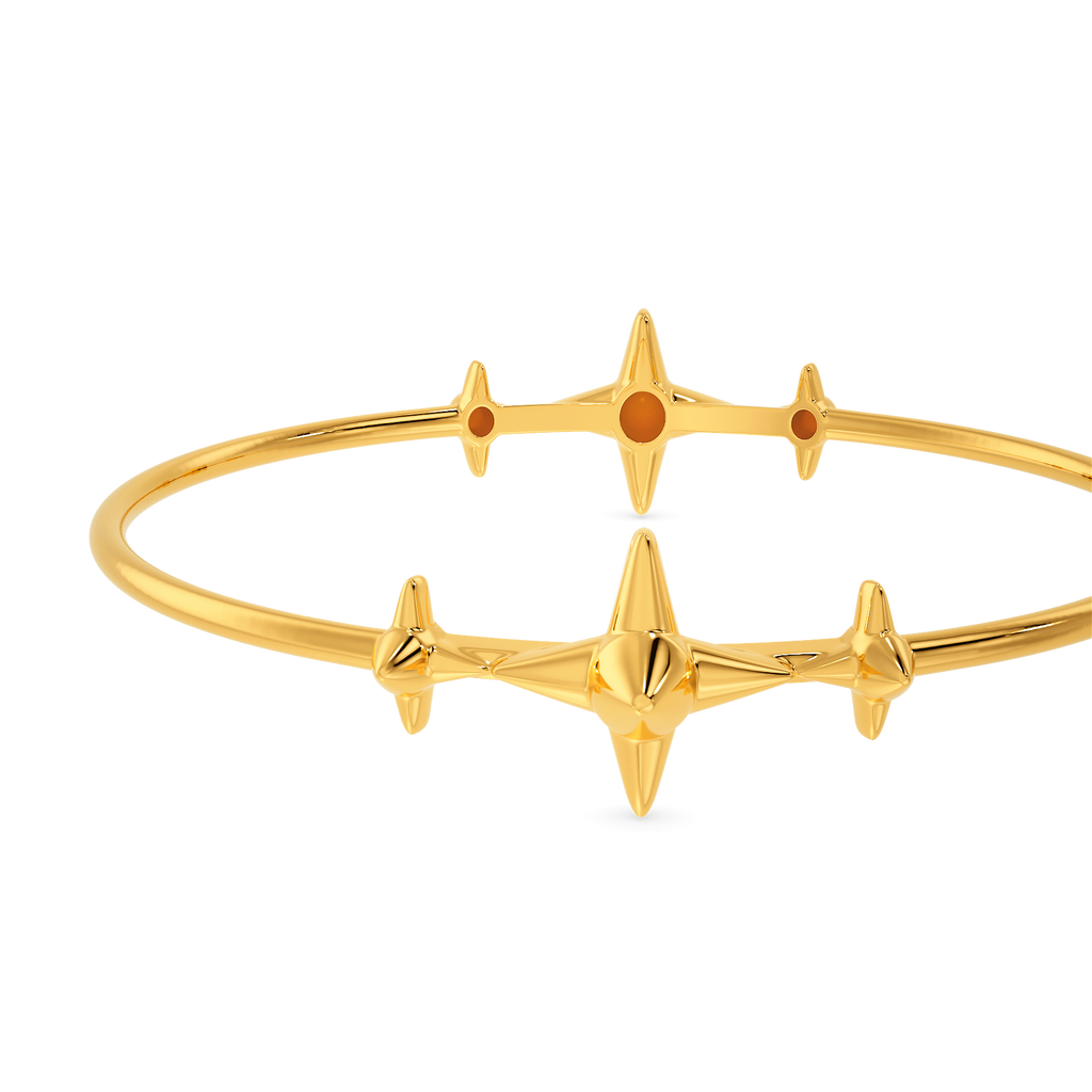Sparks N Spikes Gold Bangles