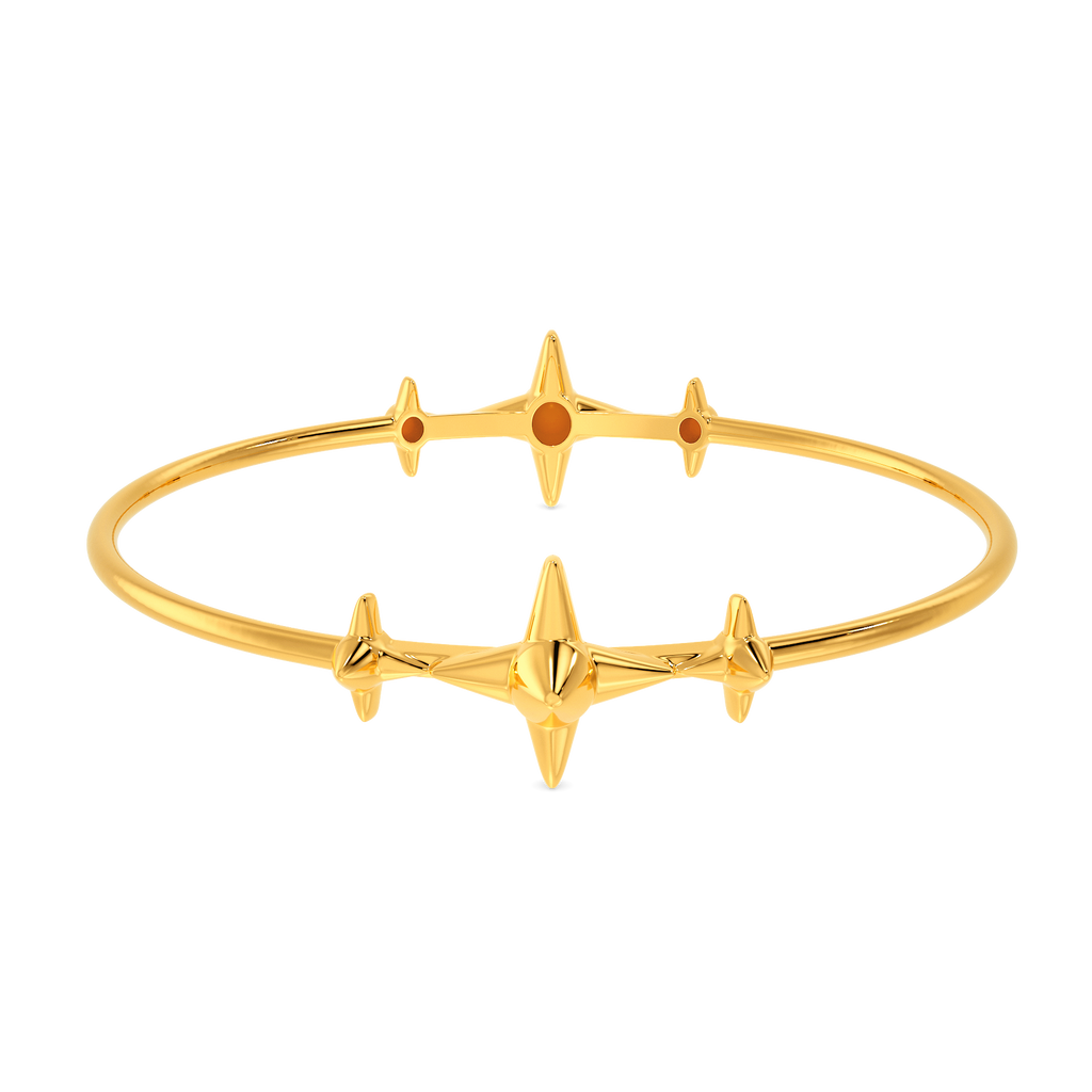 Sparks N Spikes Gold Bangles