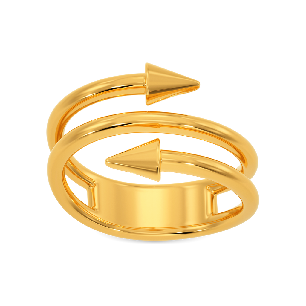 Edgy Creed Gold Rings alternate view 3
