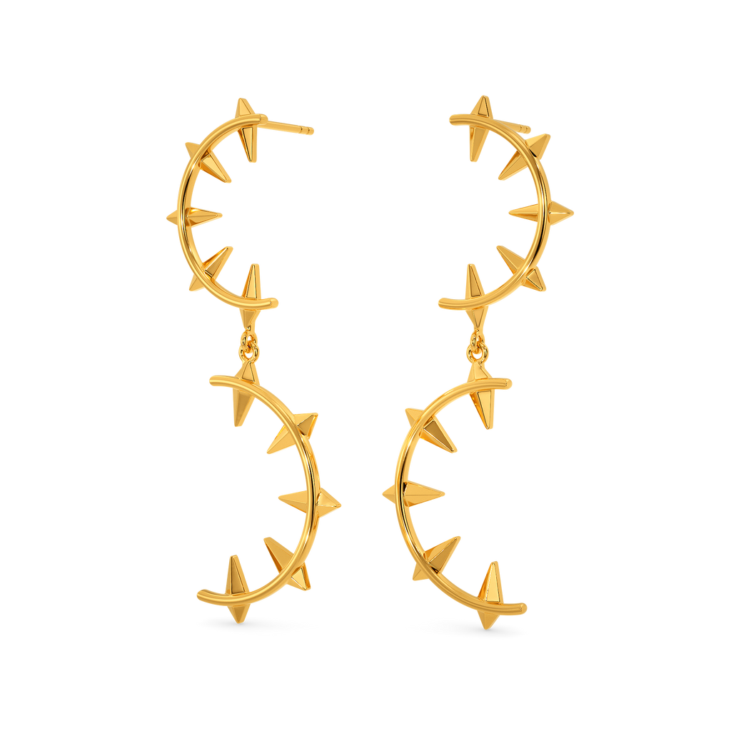 Punk Love Gold Earrings