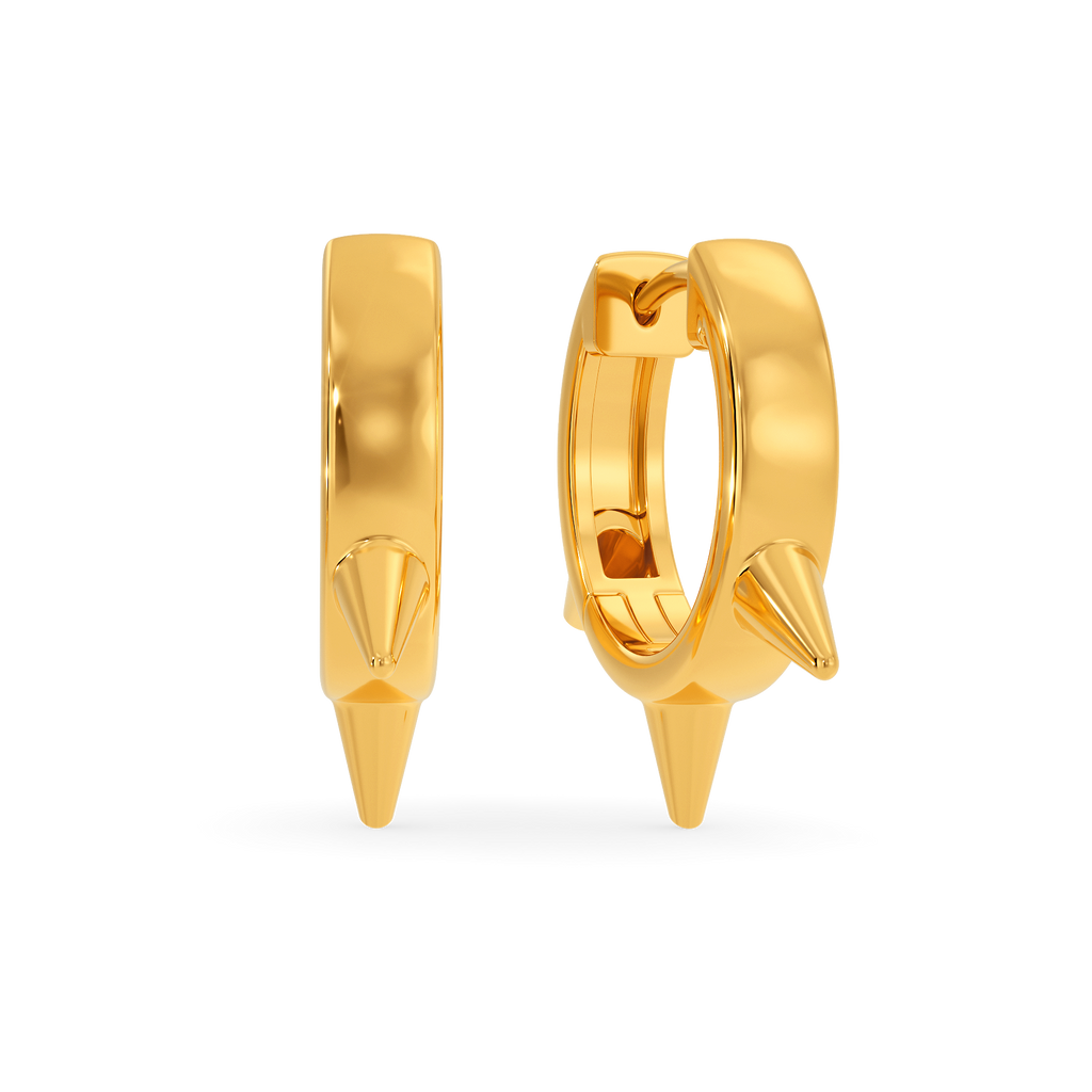 Sheer Punk Gold Earrings
