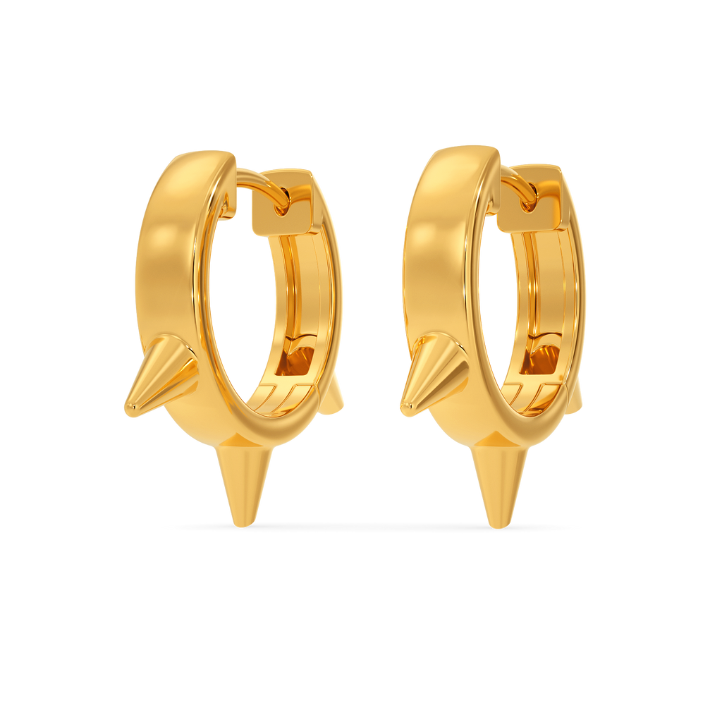 Sheer Punk Gold Earrings
