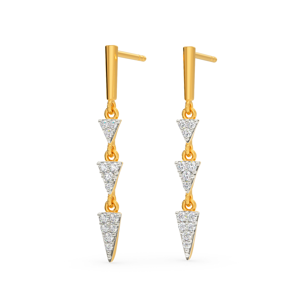 Punk Imprint Diamond Earrings