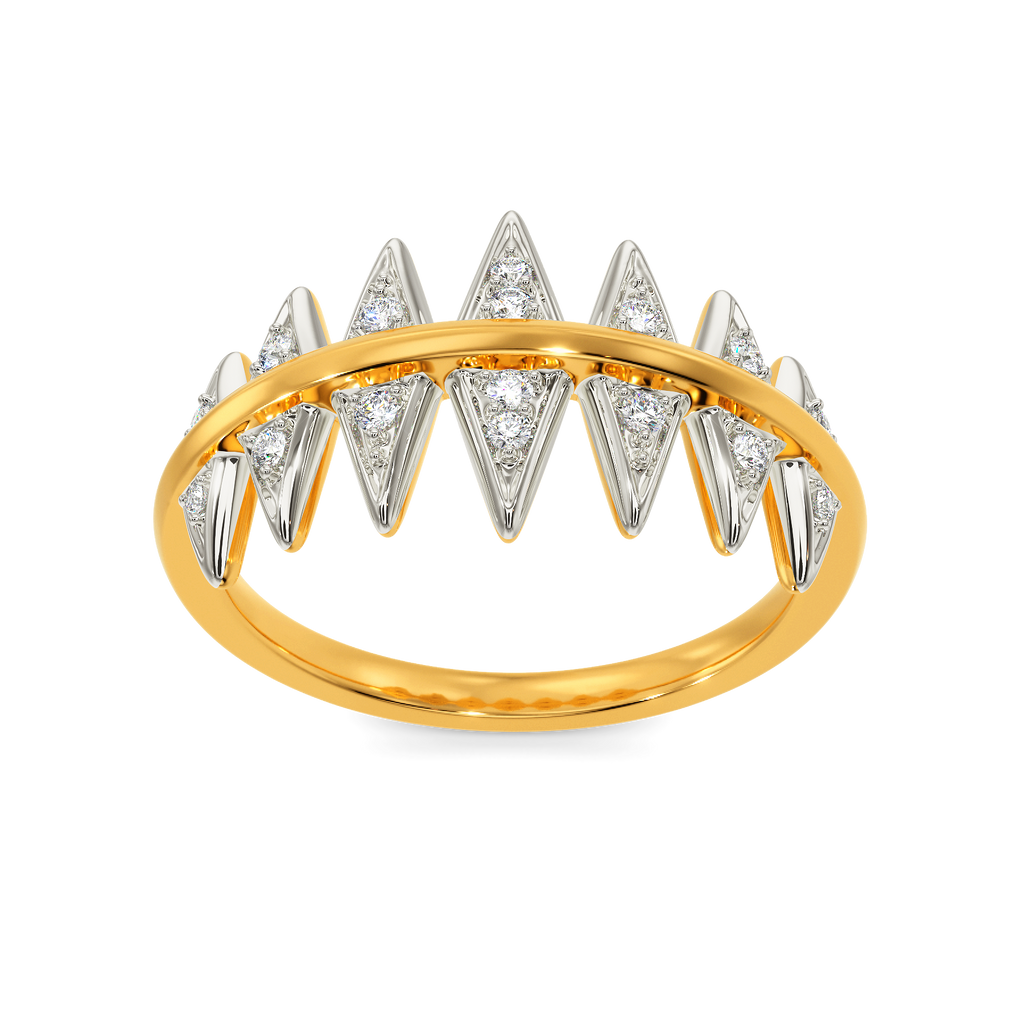 Rock Spike Diamond Rings alternate view 3