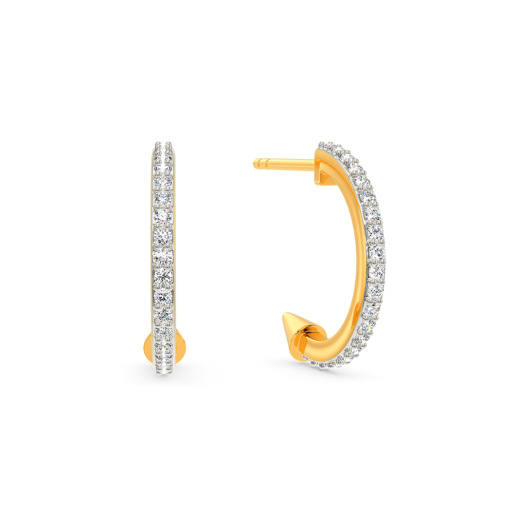 Radical Swirl Diamond Earrings