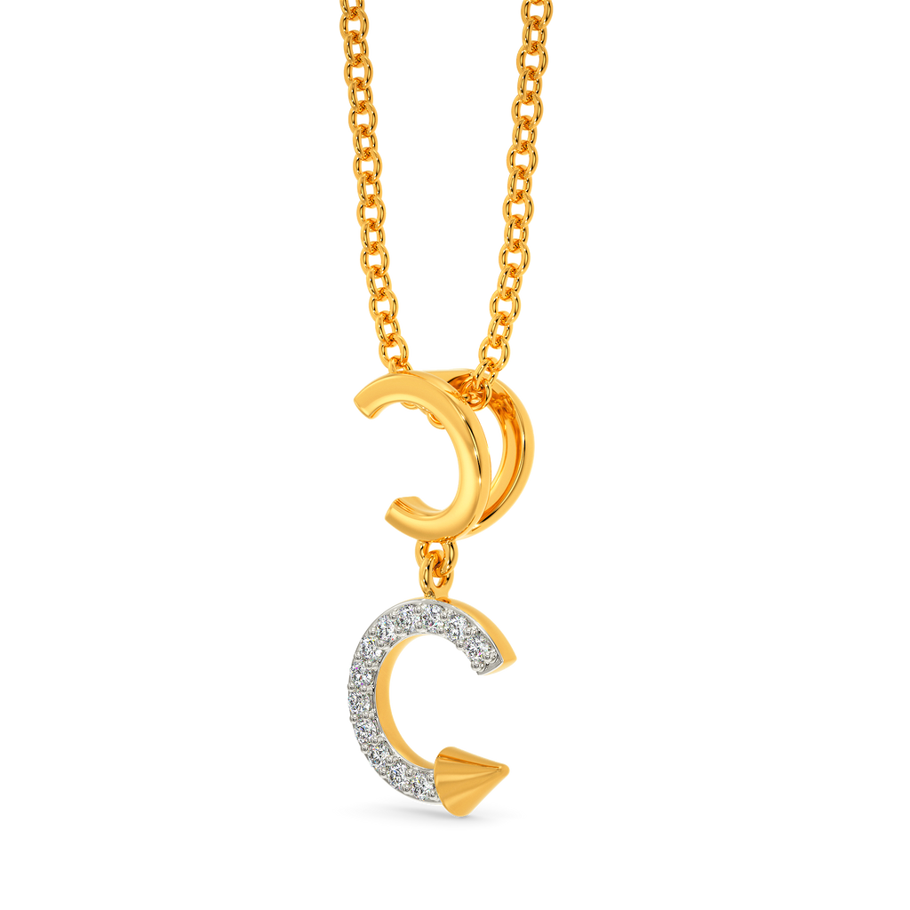 Radical Swirl Diamond Pendants