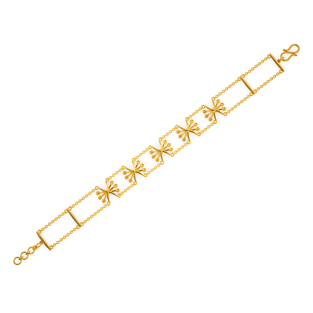 Lace Embrace Gold Bracelets