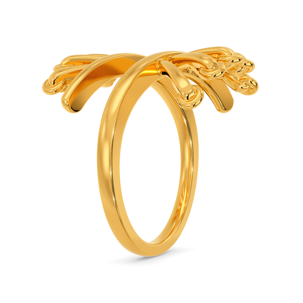 Lace Embrace Gold Rings image