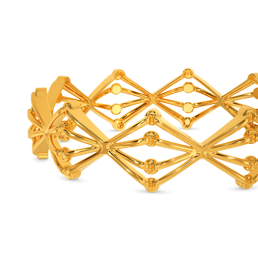 Lace Embrace Gold Bangles