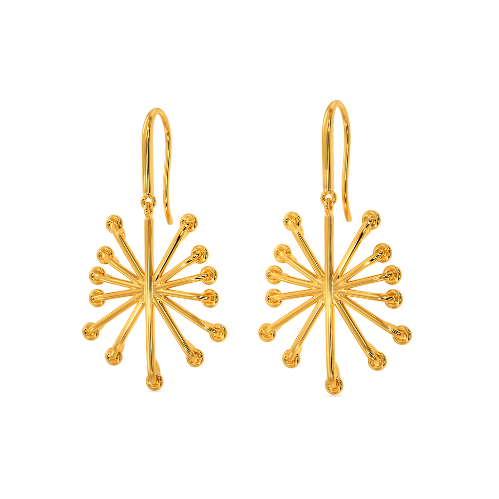 Perfectly Laced Gold Earrings