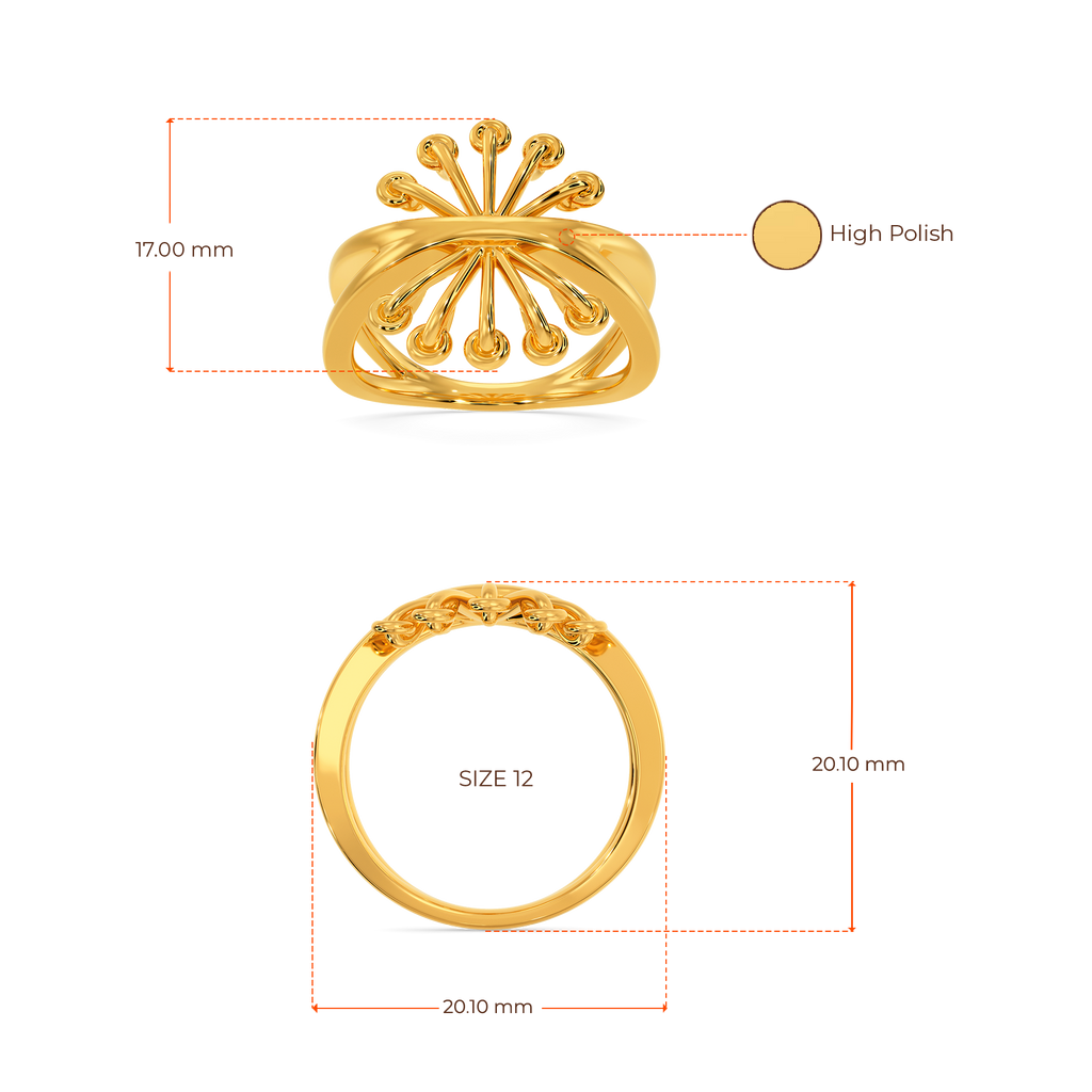 Perfectly Laced Gold Rings image