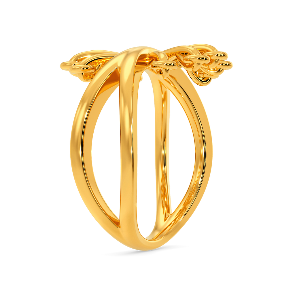 Perfectly Laced Gold Rings image