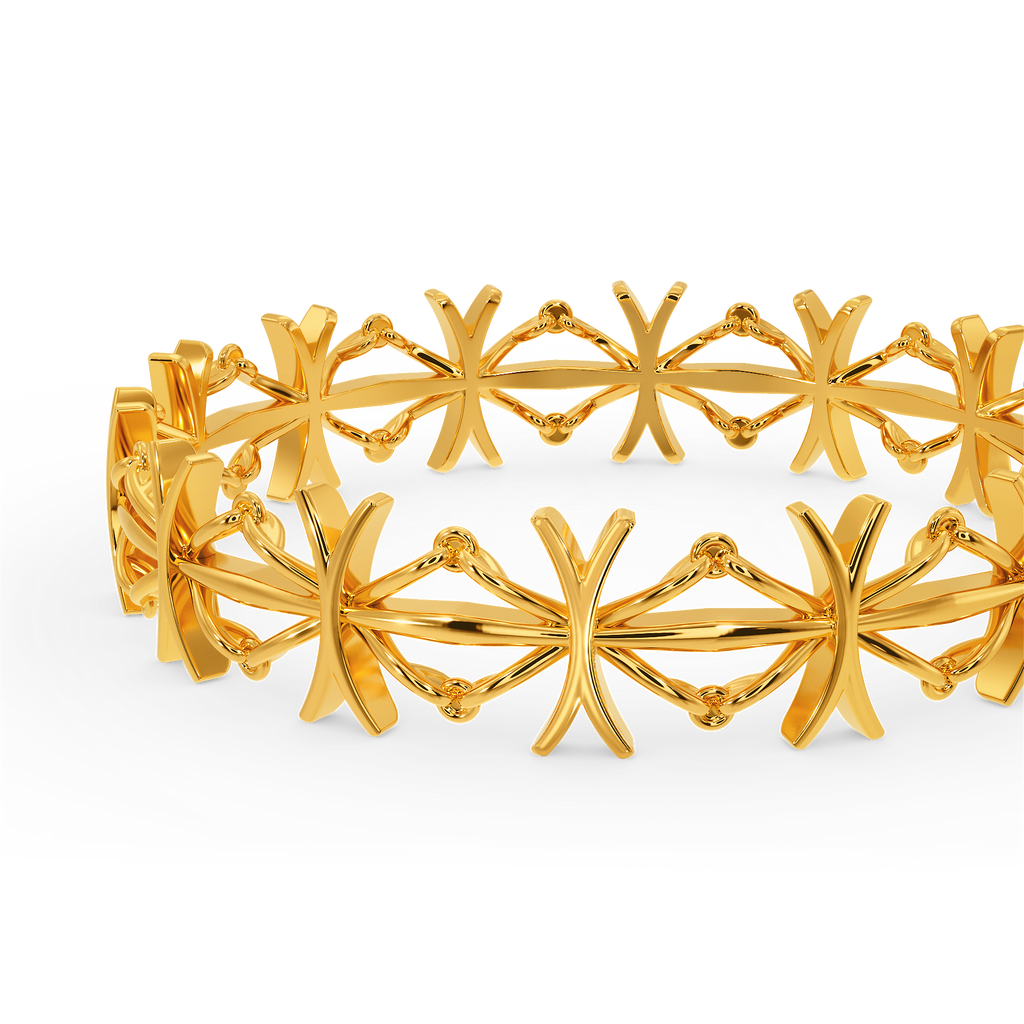Perfectly Laced Gold Bangles